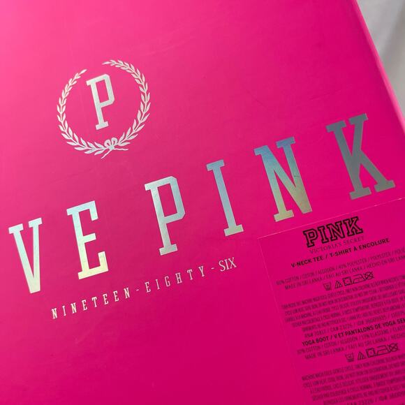 Victoria’s Secret PINK Gift Decor Storage Box Silver Holographic Logo - Picture 13 of 16